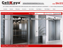 Tablet Screenshot of celikkayaasansor.com